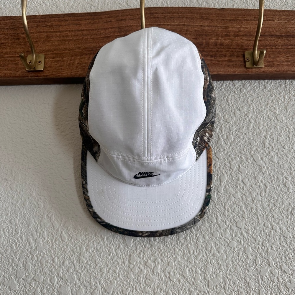 Nike White and Camouflage Hat